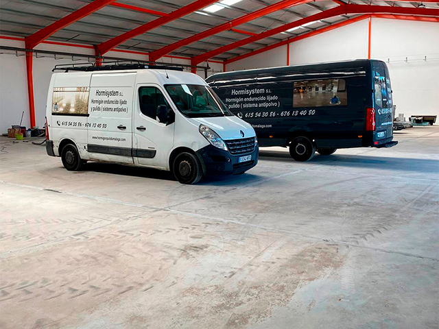 Trabajos realizados de hormigón pulido en Almería